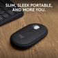 Logitech M350s Pebble Mouse 2 black, Logi Bolt, USB/Bluetooth