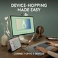 Logitech M350s Pebble Mouse 2 black, Logi Bolt, USB/Bluetooth