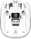 Manhattan transparent rechargeable wireless Mouse, transparent/white, USB