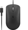 Lenovo 400 USB-C wired Compact Mouse Raven Black, USB