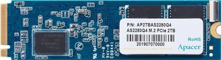 Apacer AS2280Q4 1TB, M.2 2280 / M-Key / PCIe 4.0 x4, с радиатором