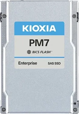 KIOXIA PM7-V Enterprise - 3DWPD Mixed Use SSD 6.4TB, SED, 2.5" / SAS 24Gb/s