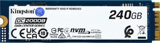 Kingston DC2000B Data Center Series Boot SSD - 0.4DWPD 240GB, M.2 2280 / M-Key / PCIe 4.0 x4