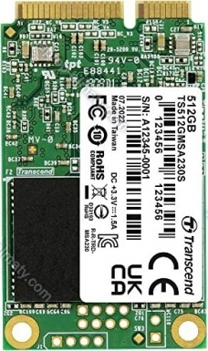 Transcend MSA230S 512GB, mSATA