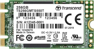 Transcend MTS550T SSD 256GB, M.2 2242 / B-M-Key / SATA 6Gb/s