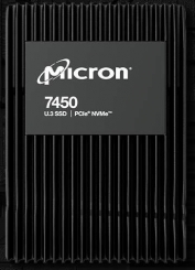 Micron 7450 PRO - 1DWPD Read Intensive 7.68TB, 512B, U.3 15mm