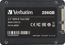Verbatim Vi550 S3 SSD 256GB, 2.5" / SATA 6Gb/s
