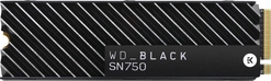 Western Digital WD_BLACK SN750 NVMe SSD 2TB, M.2 2280 / M-Key / PCIe 3.0 x4, с радиатором