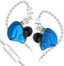 KZ ZSN Pro X with microphone blue