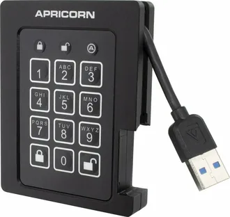 Apricorn Aegis Padlock SSD, 480GB, USB-A 3.0