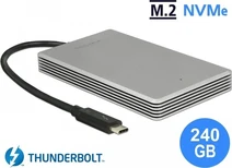 DeLOCK External Portable M.2 PCIe NVMe SSD, 240GB, Thunderbolt 3 / USB-C 3.1