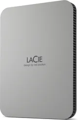 LaCie Mobile Drive V2, Moon Silver, 2TB, USB-C 3.0