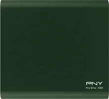 PNY Pro Elite Portable SSD, Dark Green, 500GB, USB-C 3.1