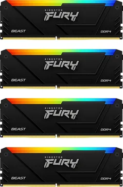 Kingston FURY Beast RGB DIMM Kit 32GB, DDR4-3200, CL16-18-18