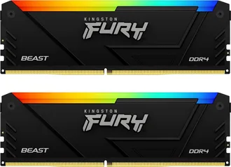Kingston FURY Beast RGB DIMM Kit 32GB, DDR4-3200, CL16-20-20