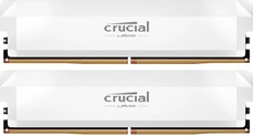 Crucial Pro Overclocking White DIMM Kit 64GB, DDR5-6000, CL40-40-40-80