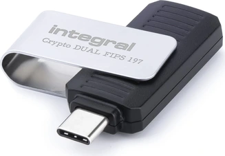 Integral Crypto-C Dual FIPS 197 128GB, USB-A 3.0