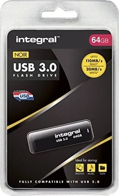 Integral Noir 64GB, USB-A 3.0