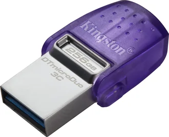 Kingston DataTraveler microDuo 3C G3 256GB, USB-A 3.0/USB-C 3.0