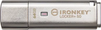 Kingston IronKey Locker+ 50 64GB, USB-A 3.0