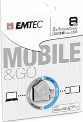 Emtec T252B 8GB, USB-A 2.0/USB 2.0 Micro-B